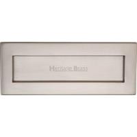 Letterbox Colour: Satin Nickel, Size: 10.16 cm H x 25.4 cm W