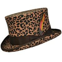 leopard print top hat