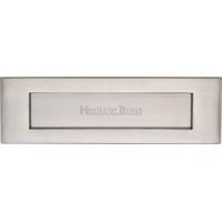 Letterbox Colour: Satin Nickel, Size: 7.62 cm H x 25.4 cm W