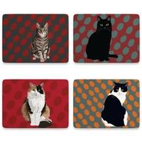 Leslie Gerry Cat Placemats Set of 4