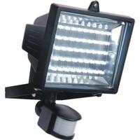 LED Low Energy Flood Light With PIR Sensor, Black Diecast Aluminium Body, IP44 Rated