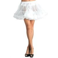Leg Avenue One Size White Women\'s 8990 Traditional Lace Petticoat