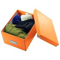 Leitz A5 Storage Box, Click and Store Range 60430044 - Small, Orange