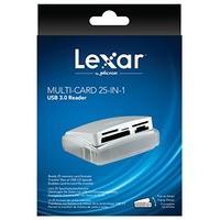 Lexar Professional Multi-Card 25-in-1 USB 3.0 (500MB/s) Memory Card Reader - White