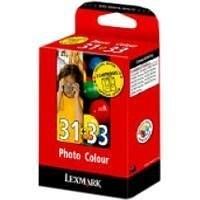 lexmark 18c0031 photo 18c0033 colour ink cartridges 31 33