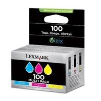 lexmark no100 combo pack ink cartridge cyanmagentayellow