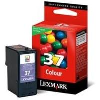 Lexmark Cartridge No. 37 - Print cartridge - 1 x colour (cyan, magenta, yellow) - 150 pages - blister - LRP