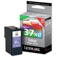 Lexmark No.37XL Inkjet Cartridge High Yield Return Program Page Life 500pp 3-Colour [Z2420] Ref 18C2180E