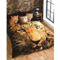 Leopard Double Duvet Cover and Pillowcase Set