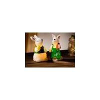 LED Candle Easter Bunny Couple