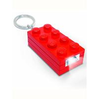 lego brick keylight keyring red