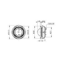 LED indicator light Yellow 24 Vdc, 24 Vac 20 mA Signal Construct LDC20124