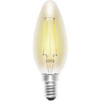 LED (monochrome) Sygonix 230 V E14 2 W = 18 W Gold EEC: A++ Candle (Ø x L) 35 mm x 99 mm Filament 1 pc(s)