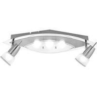 LED ceiling spotlight 15 W Warm white Paul Neuhaus Meral 6179-55 Steel