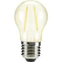 LED (monochrome) Sygonix 230 V E27 2 W = 25 W Warm white EEC: A++ Droplet (Ø x L) 45 mm x 84 mm Filament 1 pc(s)