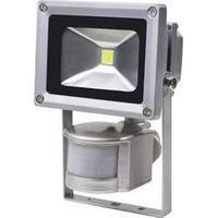 LED outdoor floodlight (+ motion detector) 10 W Daylight white as - Schwabe 46977 Silver