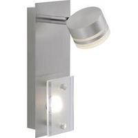 LED wall spotlight 6.6 W Warm white Paul Neuhaus Trilok 6315-55 Steel