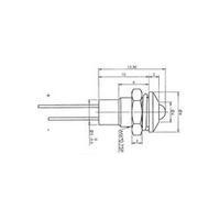 LED indicator light Yellow 2.1 V 20 mA SCI R9-3612, YELLOW