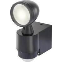 LED outdoor floodlight (+ motion detector) 1 W Neutral white Renkforce Cadiz 1435591 Black