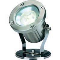 LED outdoor floodlight 3 W Warm white SLV Nautilus 230802 Stainless steel