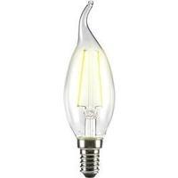 LED (monochrome) Sygonix 230 V E14 2 W = 25 W Warm white EEC: A++ Candle angular (Ø x L) 35 mm x 120 mm Filament 1 pc(s