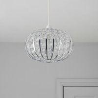 Leona Clear Beaded Pendant Ball Shade