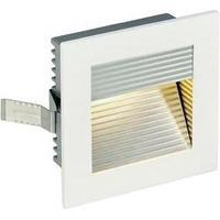 LED flush mount light 1 W Warm white SLV Frame Curve 113292 White