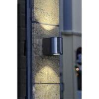 led outdoor wall light 24 w cold white eco light gemini 1890 m stainle ...