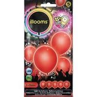 led led light up balloons illooms rot 5er set red no of bulbs 5