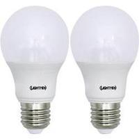LED (monochrome) LightMe 230 V E27 8.5 W = 60 W Warm white EEC: A+ Arbitrary (Ø x L) 60 mm x 110 mm 2 pc(s)