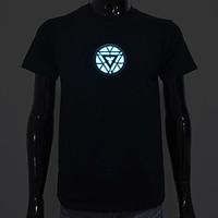 LED T-shirts Sound activated LED lights Cotton Novelty