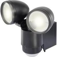 LED outdoor floodlight (+ motion detector) 2 W Neutral white Renkforce Cadiz 1435592 Black