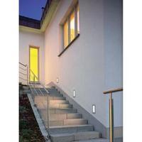 led outdoor flush mount light 096 w slv 230232 stainless steel