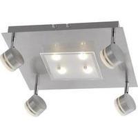 LED ceiling spotlight 26.4 W Warm white Paul Neuhaus Trilok 6347-55 Steel