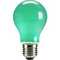 LED (monochrome) Sygonix 230 V E27 4 W Green EEC: n/a Arbitrary (Ø x L) 60 mm x 105 mm Filament 1 pc(s)