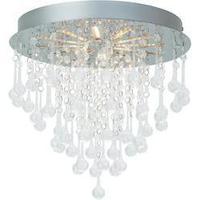 led ceiling light 15 w warm white brilliant svea chrome transparent
