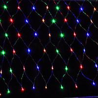 Led Net Light 1.5X1.5M 96Led Net Lights String Wedding Party Holiday Decoration Xmas Light Eu Plug Ac220V Or Ac110V