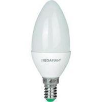 LED (monochrome) Megaman 230 V E14 5.5 W = 40 W Warm white EEC: A+ Candle (Ø x L) 40 mm x 106 mm 1 pc(s)