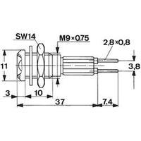 LED indicator light Red 2.25 V 20 mA Mentor 2658.8021