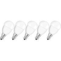 LED (monochrome) OSRAM 230 V E14 4 W = 25 W Cool white EEC: A+ Droplet (Ø x L) 43 mm x 82 mm 5 pc(s)