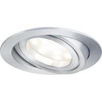 LED flush mount light 6.8 W Warm white Paulmann Coin 92798 Aluminium