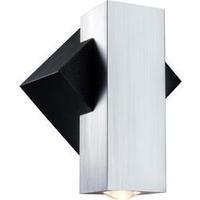 LED outdoor wall light 2.2 W Warm white Paulmann LED, alu brushed / black, 1x1W 93795 Aluminium (brushed)