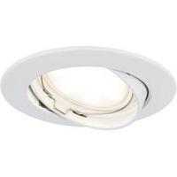 LED flush mount light 6.8 W Warm white Paulmann Coin 92803 White