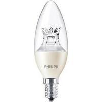 LED (monochrome) Philips 230 V E14 4 W = 25 W Warm white EEC: A+ Candle (Ø x L) 38 mm x 113 mm dimmable (Warm Glow) 1 pc