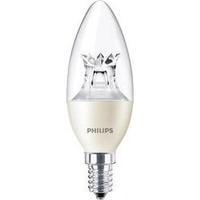 LED (monochrome) Philips 230 V E14 6 W = 40 W Warm white EEC: A+ Candle (Ø x L) 38 mm x 113 mm dimmable (Warm Glow) 1 pc