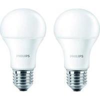 LED (monochrome) Philips 230 V E27 9 W = 60 W Warm white EEC: A+ Arbitrary (Ø x L) 60 mm x 110 mm 2 pc(s)