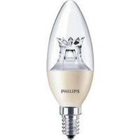 LED (monochrome) Philips 230 V E14 4 W = 25 W Warm white EEC: A+ Candle (Ø x L) 38 mm x 113 mm dimmable (DimTone) 1 pc(s