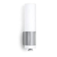 LED outdoor wall light (+ motion detector) 8.5 W Warm white Steinel L 265 LED 007898 Silver, White