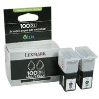 Lexmark Cartridge No. 100XL Black Twin Pack Ink Cartridges