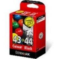 Lexmark 43XL and 44XL Black and Colour Ink Cartridge Combo Pack